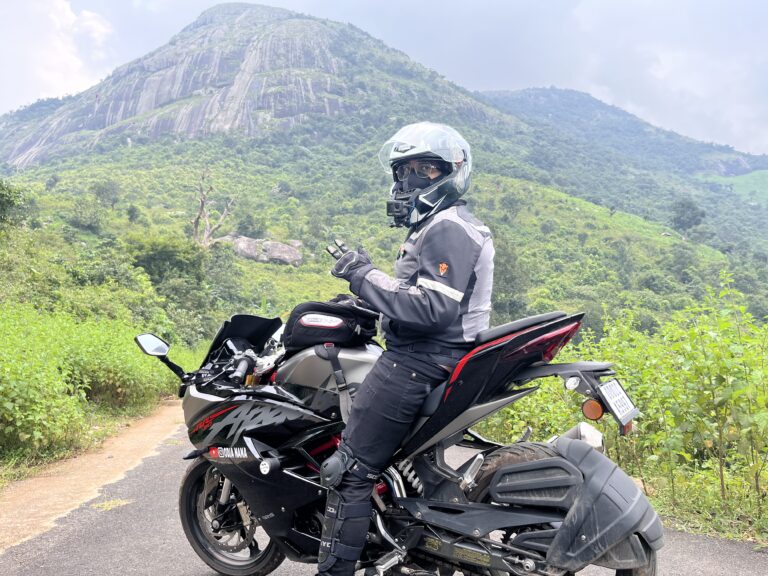 Image of Odia Nana on bike