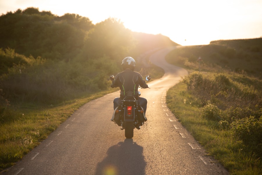 image of a person on a long ride.